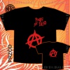 Koszulka ANARCHIA Punk\'s Not Dead (czerwony nadruk)