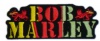 Prasowanka BOB MARLEY - napis-flaga